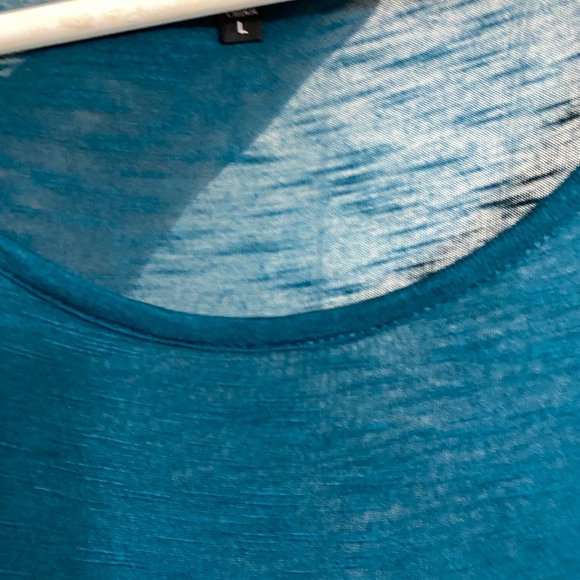 New Copper Key Semi sheer Pullover-Beaded Bottom-Sz Lg - Picture 7 of 11